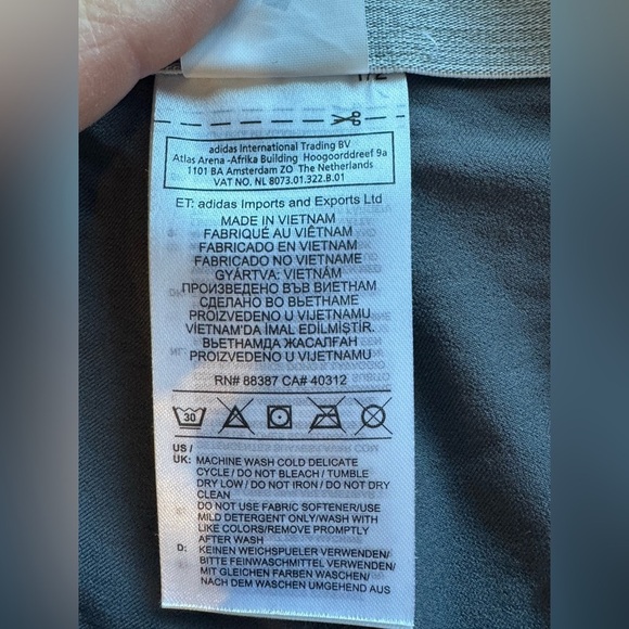 Adidas Ultimate365 Golf Pants 36x32 Gray Performance Stretch Trousers N206 - Picture 6 of 8